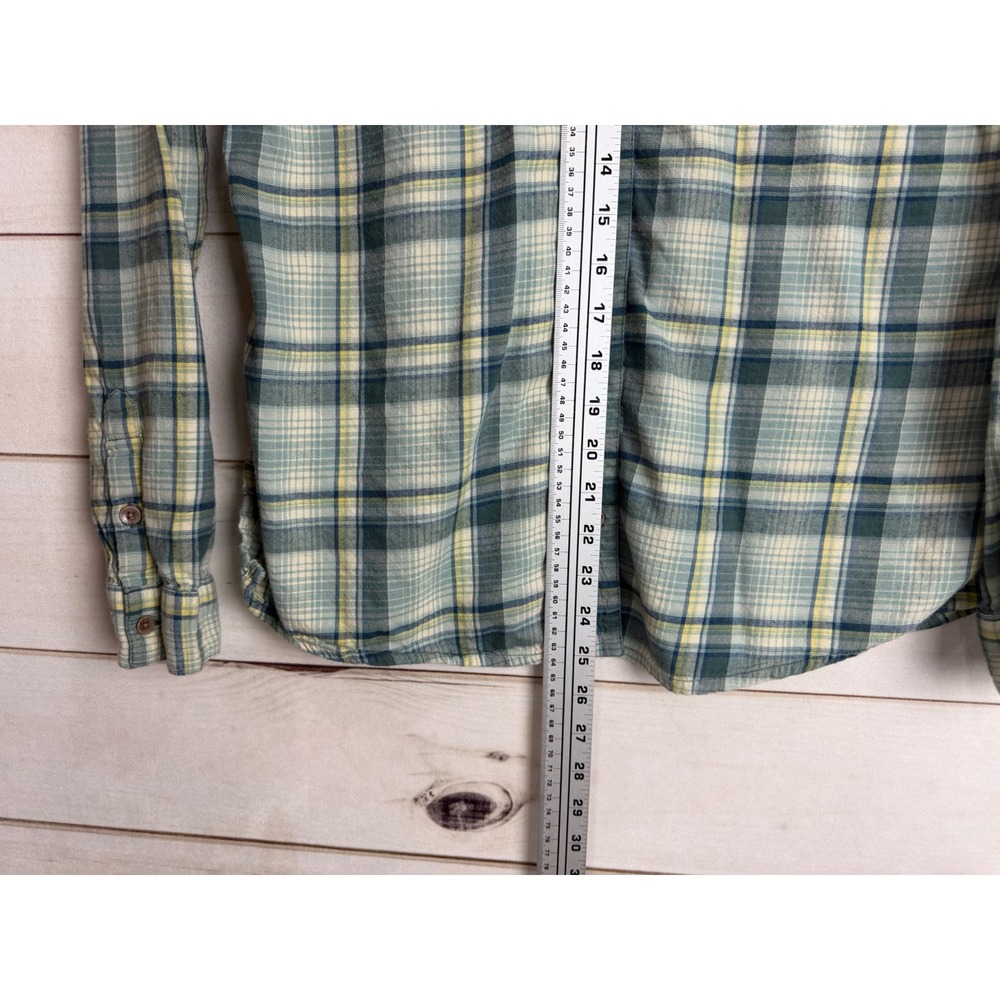 Kuhl Top Womens Medium Plaid Flannel Button Down Shirt Cotton Blend - Picture 5 of 7